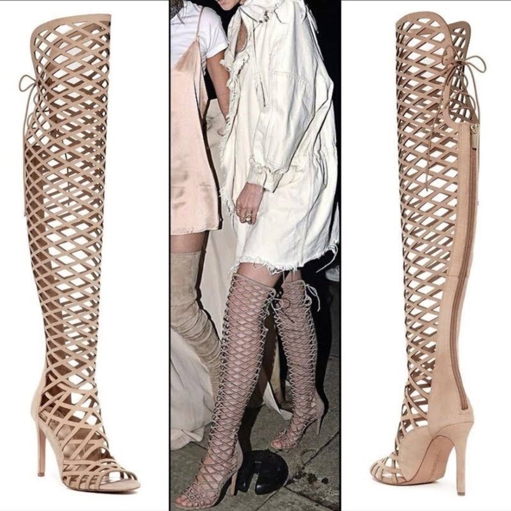 Vince Camuto Women’s Keliana Knee High Boots. 9M, Oat color. Original box.